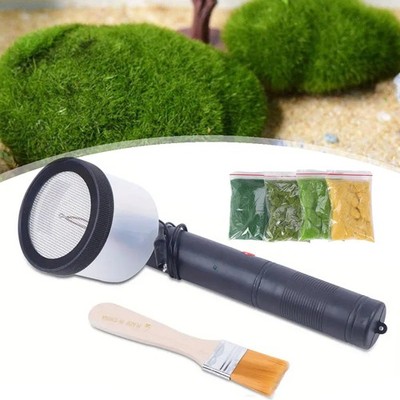 Mini Static Grass Beflockung Vier Farben Mini Applikator für DIY-Sandtischs