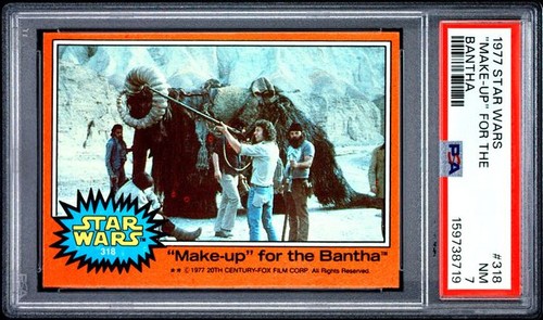 1977 STAR WARS #318 "MAKE-UP" FOR THE BANTHA PSA 7 NM 8719