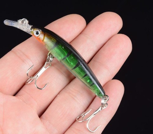4PCS Minnow Fishing Lures Bass Floating Crankbaits Artificial Baits Freshwater - Picture 3 of 7