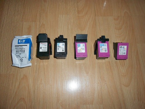 Lot Black \u0026 Color HP 61 and 61XL 