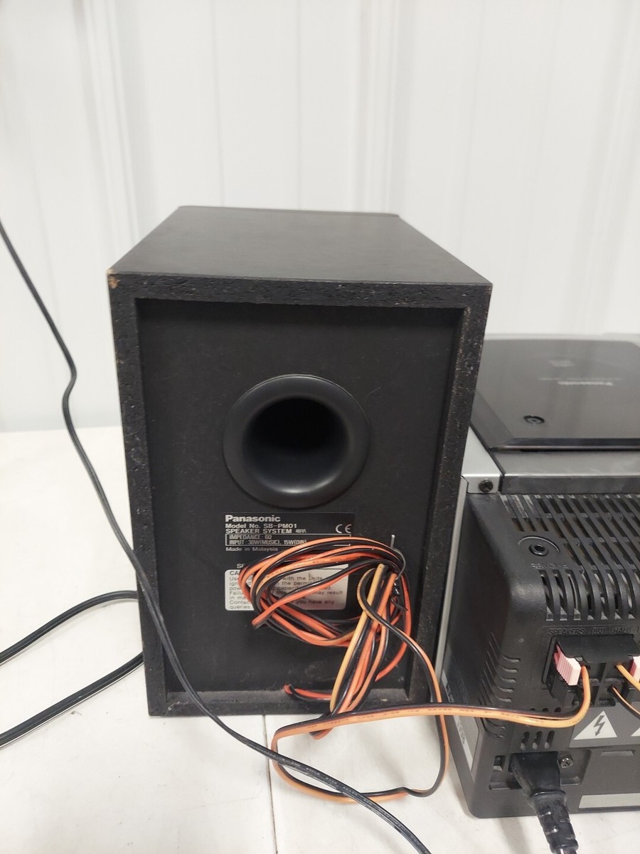 美品！　パナソニック　CDステレオシステム　SA-PM01 Panasonic SA-PM01 CD/ AM/FM Stereo System W/Remote *READ