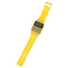 x Orologio Da Polso Con Calcolatrice WB-628 Vintage Style Ragazzi Giallo lac