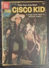 Dell Comic Photo Cover The Cisco Kid 1958 #40 Silver Age Fair