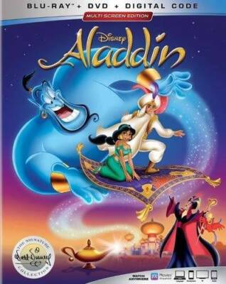 #ad ALADDIN Blu ray Blu ray By Robin Williams GOOD $8.65