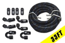 -10AN AN-10 +10 Fittings Steel Nylon Braided ...