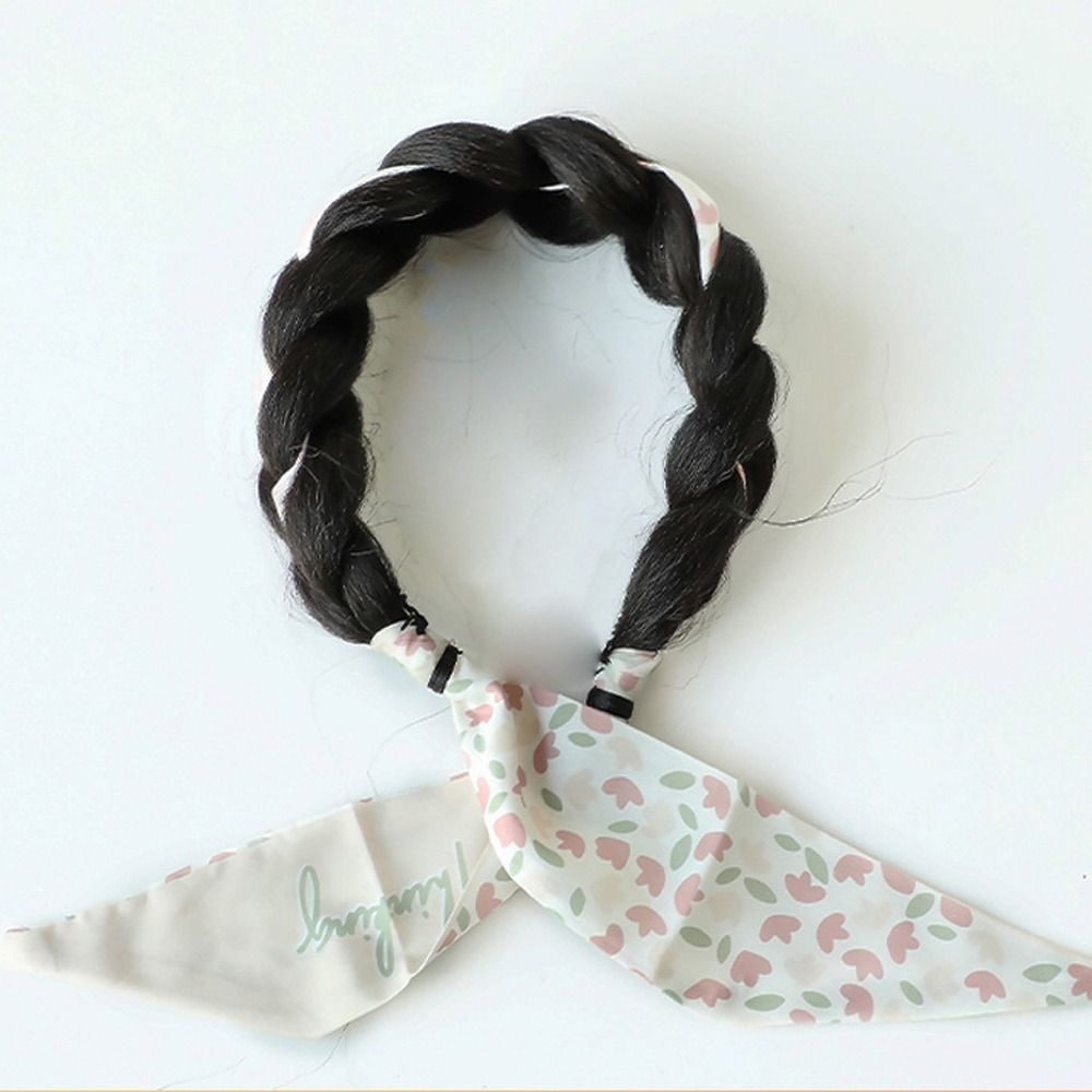 Hairband Wig Twist Wig Headbands Heat Resistant Fiber Fishbone Braids
