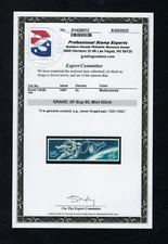 #1332b Space Twins #1331-2 PSE XF-Sup 95, Mint OGnh with PSE Certificate