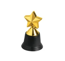Oriental Trading 4 3/4in. Plastic Mini Star Trophy 12ct
