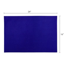 Mega Crafts - 16" x 24" Metallic Glitter Adhesive EVA Foam Sheets - DBlue, 6PCS