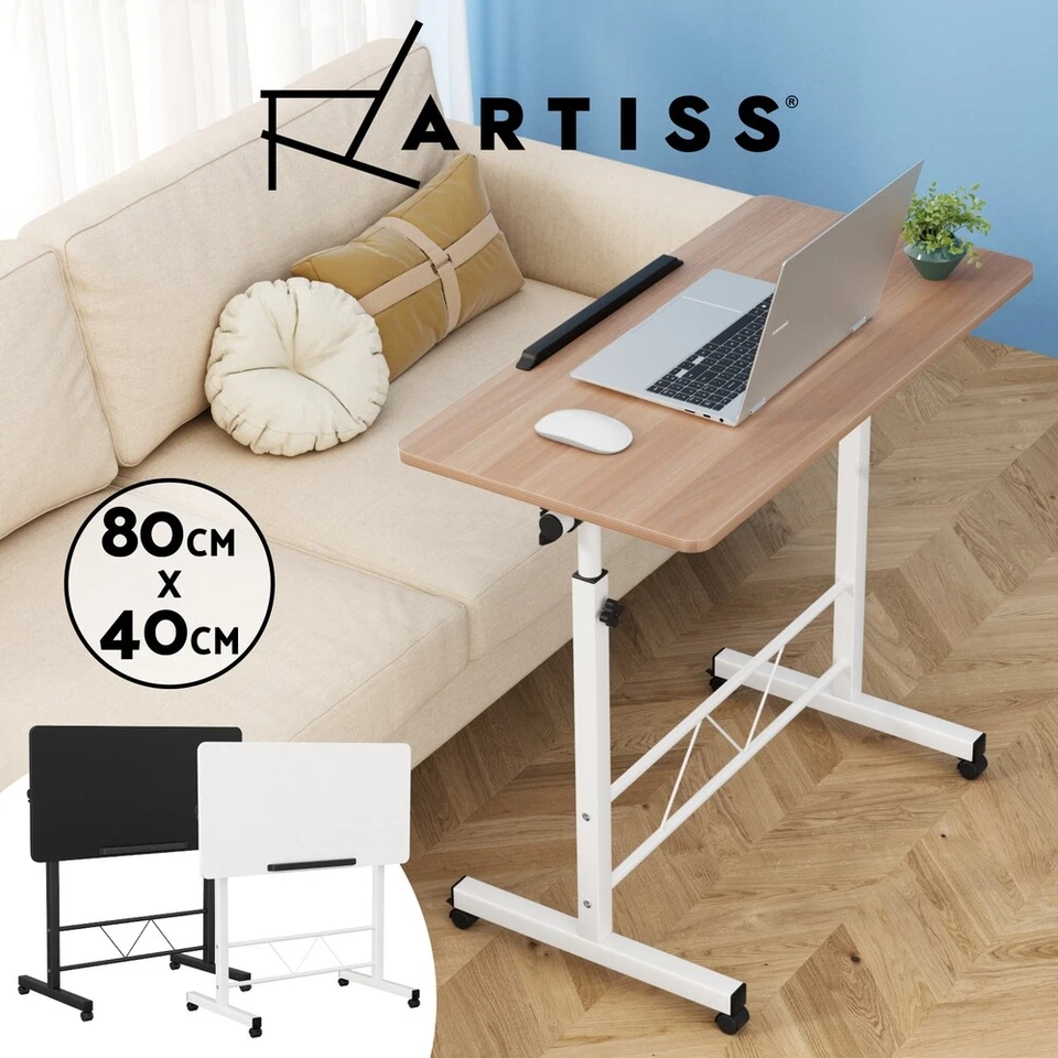 Artiss Laptop Desk Portable Mobile Computer Desk Stand Adjustable Bed Desk Table