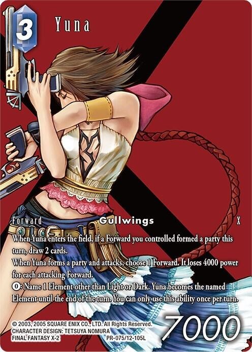 Yuna Full Art Foil - PR-075/12-105L - NM - Final Fantasy | eBay