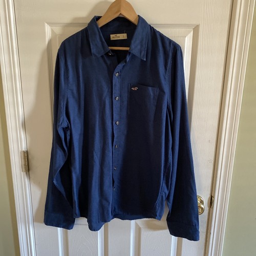 Long Sleeve Polo Shirt Dark Blue 
