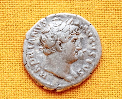 Ancient Roman Hadrian Denarius