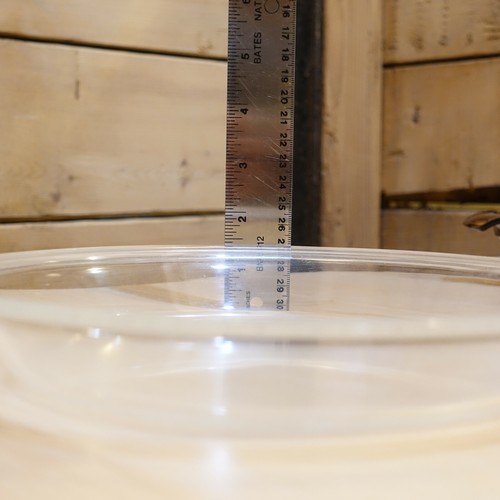 PYREX Pie Plate 209 Clear Glass Flat Rim 9.5 in. Made in U.S.A. Swanky Barn - Picture 5 of 12