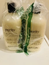 Philosophy Purity Made Simple One-Step Facial Cleanser 16 oz x 2  Sealed