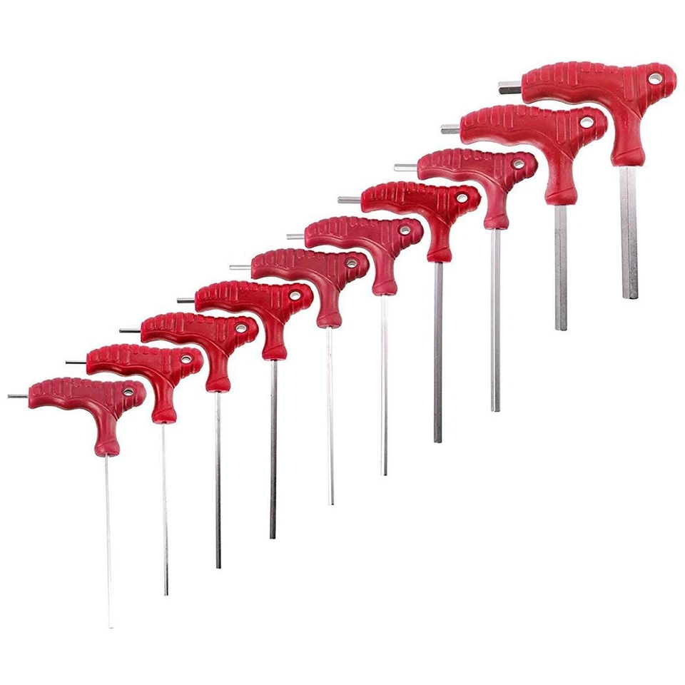 T Handle Hex Key Set IMPERIAL SAE Allen Allan Bike Wrench Tool Stand Inches x 10 - Image 4 of 4