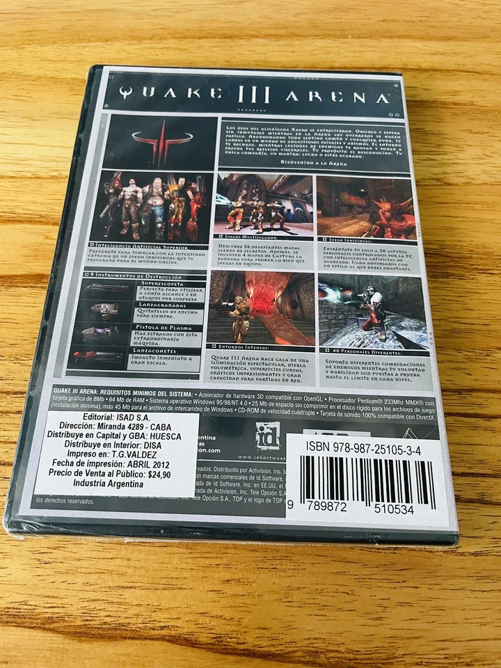 Quake III 3 Arena (PC CD-ROM, 1999) Activision Sealed Brand New - Image 2 of 4