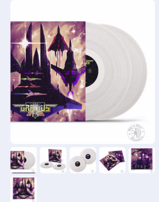 VINYLE GRADIUS GAIDEN (ORIGINAL VIDEOSPIEL SOUNDTRACK) (2LP CLEAR LIMITED) KONAM