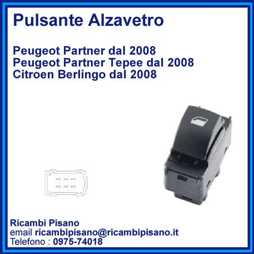 Ricambio Alzacristallo Citroen Berlingo 2008-2015 Kit Riparazione Alzacristallo Per Citroen Berlingo 2008-2015 - Anteriore Sinistro Ricambi Auto Citroen - 9
