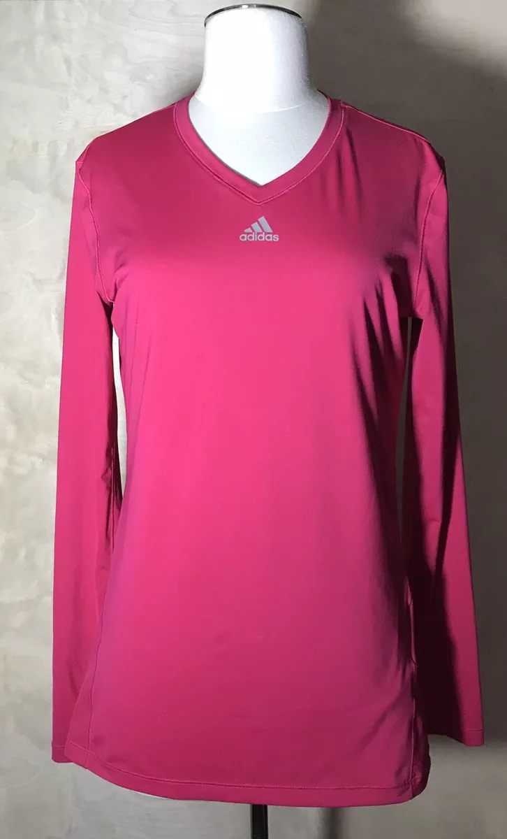 Adidas long shop sleeve top pink