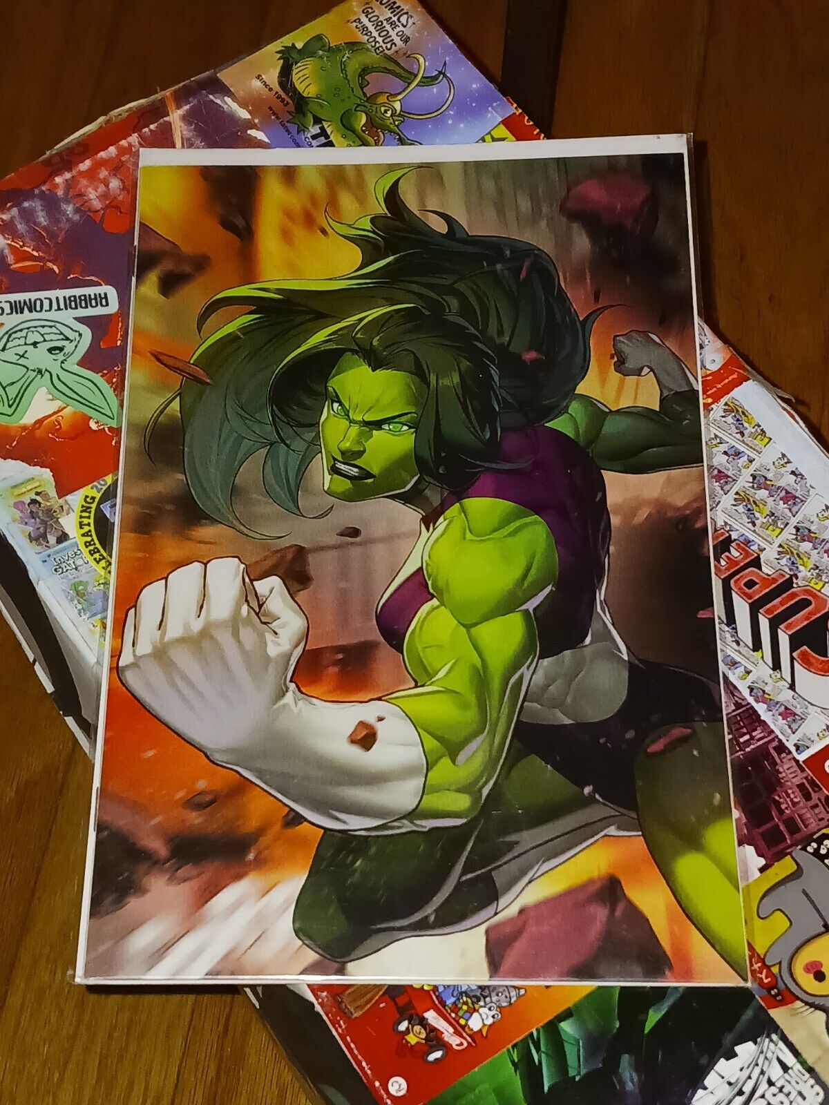 Fantastic Four # 3 (LGY #648) She-Hulk Battle Lines Virgin Variant Marvel 2019