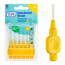 TEPE Interdental Brush Original Cleaners, Brushes Between Teeth, Yellow 0.7mm
