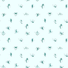Riley Blake - Ski Hill - Skiers - Powder, Fabric BTY