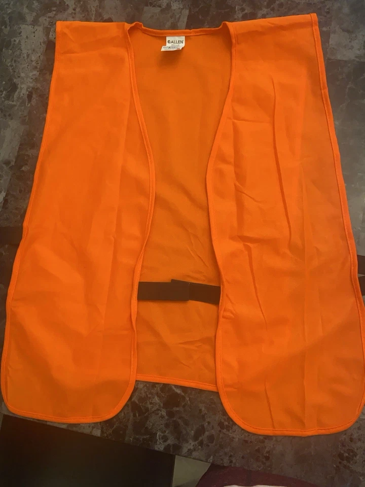 Allen Orange Safety Hunting Vest, Size XL/2XL, Fits Chest Size 52" to 60", Qty 1 - Image 4 of 4