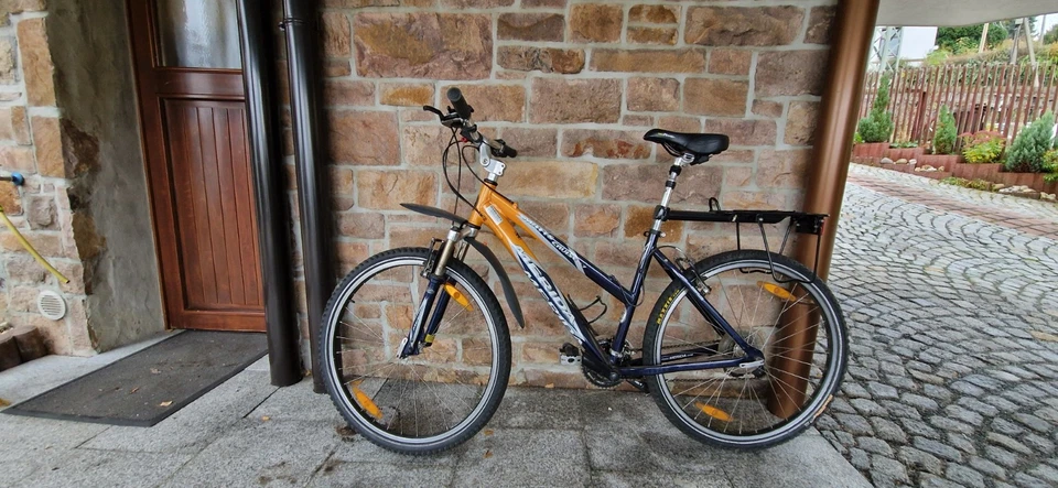 Fahrrad gut erhalten, 26 Zoll, mit Fahrradtasche, Merida, Orange, sportlich - Bild 3 von 3