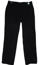 oobe Pants Womens 8 x 29" Black Polyester Flat Front straight leg Uniform Work