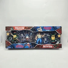 Teenage Mutant Ninja Turtles & Stranger Things Raphael, Hopper, Donatello, Lucas