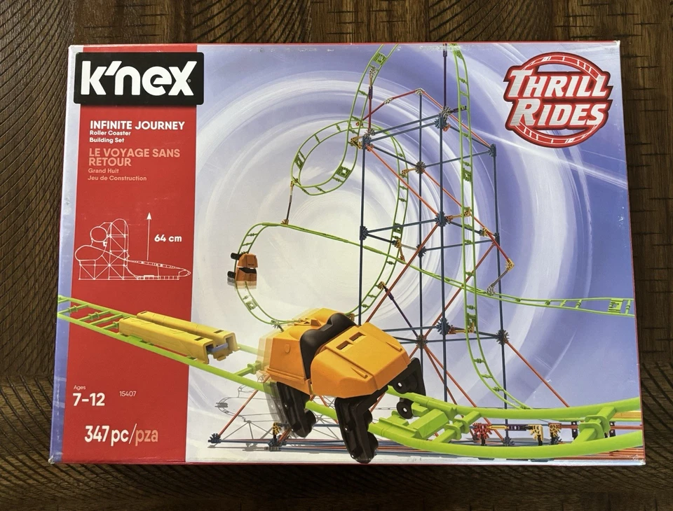 Juego de montaña rusa K'Nex Crossfire Chaos 536 piezas + K'nex Infinite Journey 347 piezas Foto 4 de 4