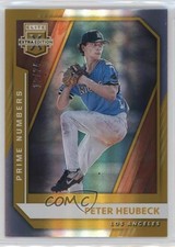 2021 Panini Elite Extra Edition Prime Numbers Gold 12/24 Peter Heubeck #7 0o5