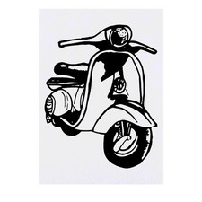 'Moped Scooter' Temporary Tattoos / Transfers TO00022719 