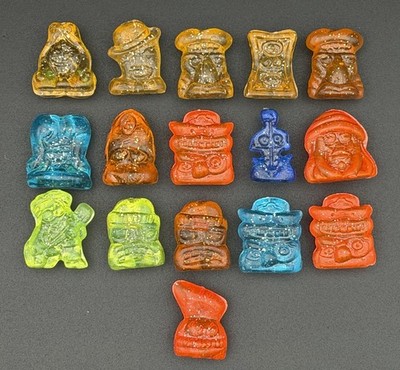 16 Geloucos Roqueiros Coca-Cola Brazil DAMAGED Rare Figures Like Crazy Bones
