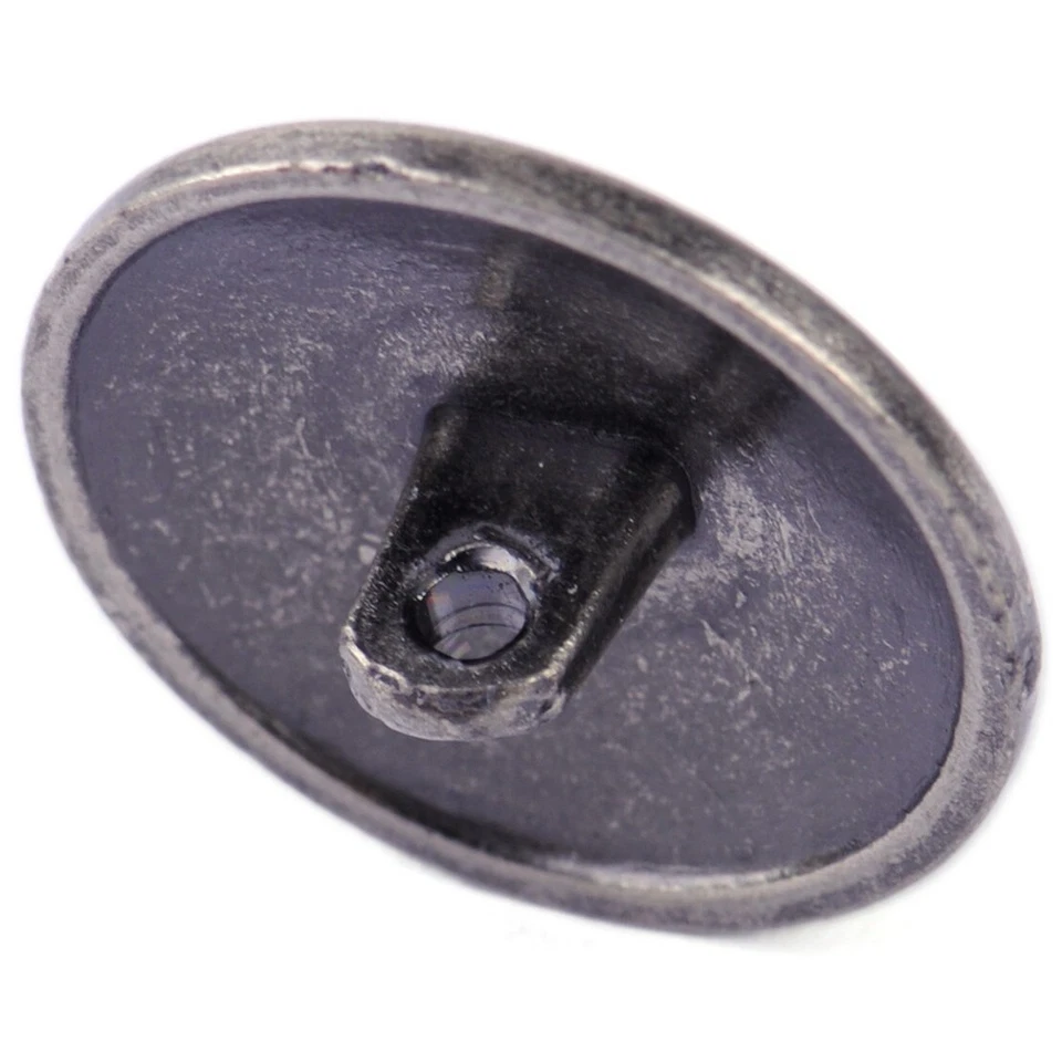 10x Antik Silber Schädel-Ösenknöpfe – Totenkopf-Knöpfe zum Annähen, klassische - Bild 3 von 4