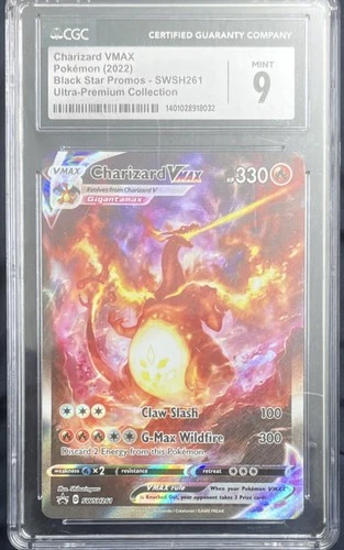 Charizard VMAX CGC 9 Black Star Promo SWSH261 Ultra-Premium Collection Holo