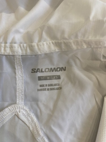 BNWT Womens Salomon Bonatti Cross Wind Running Jacket White Size XS - Picture 4 of 9