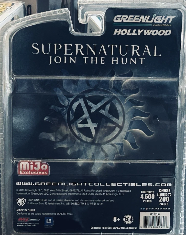 Chevy Impala Baby 1967 Supernatural Greenlight Chase con Sam y Dean ENVÍO GRATUITO Foto 3 de 4