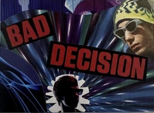 ACEO Art Card Original Mixed Media Collage Trippy Weird Lasers Beanie Strange 