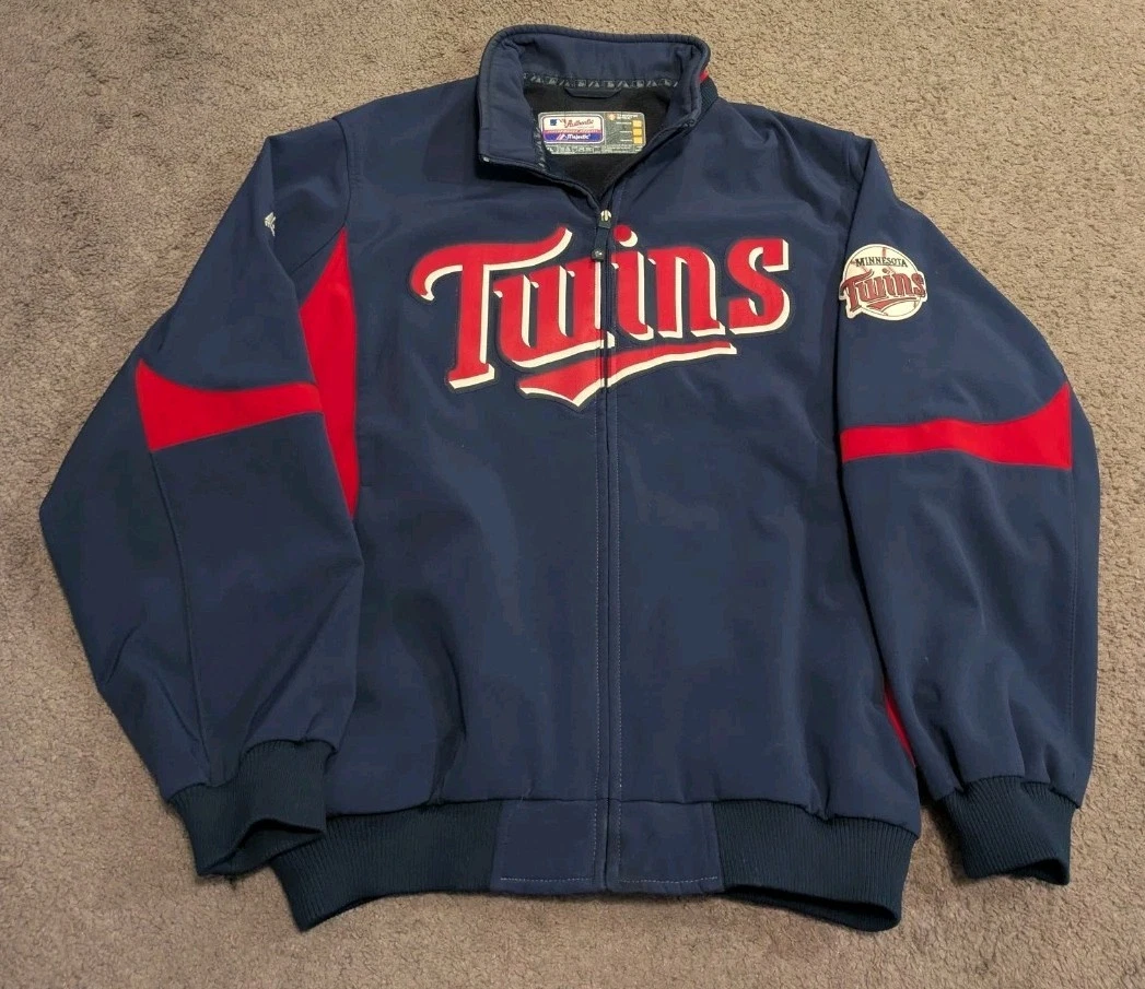 ミネソタ・ツインズ　Majestic　MLB 　ジャケット Men's Minnesota Twins Majestic Navy On-Field Therma Base Thermal