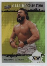 2022 Upper Deck Allure AEW Color Flow Yellow Green Andrade El Idolo #R-22 02l5