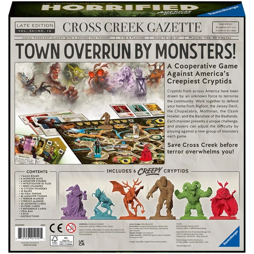 Horrified American Monsters Board Game Cryptids Strategy Family Fun 10 and Up - Picture 5 of 6