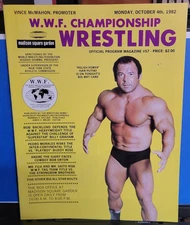 10/4/82 MSG WWF Championship Wrestling program IVAN PUTSKI - Backlund, Graham