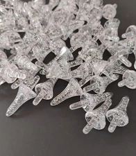 32 GLITTER ASTRO ROCKETS for Ceramic Christmas tree Light peg bulbs