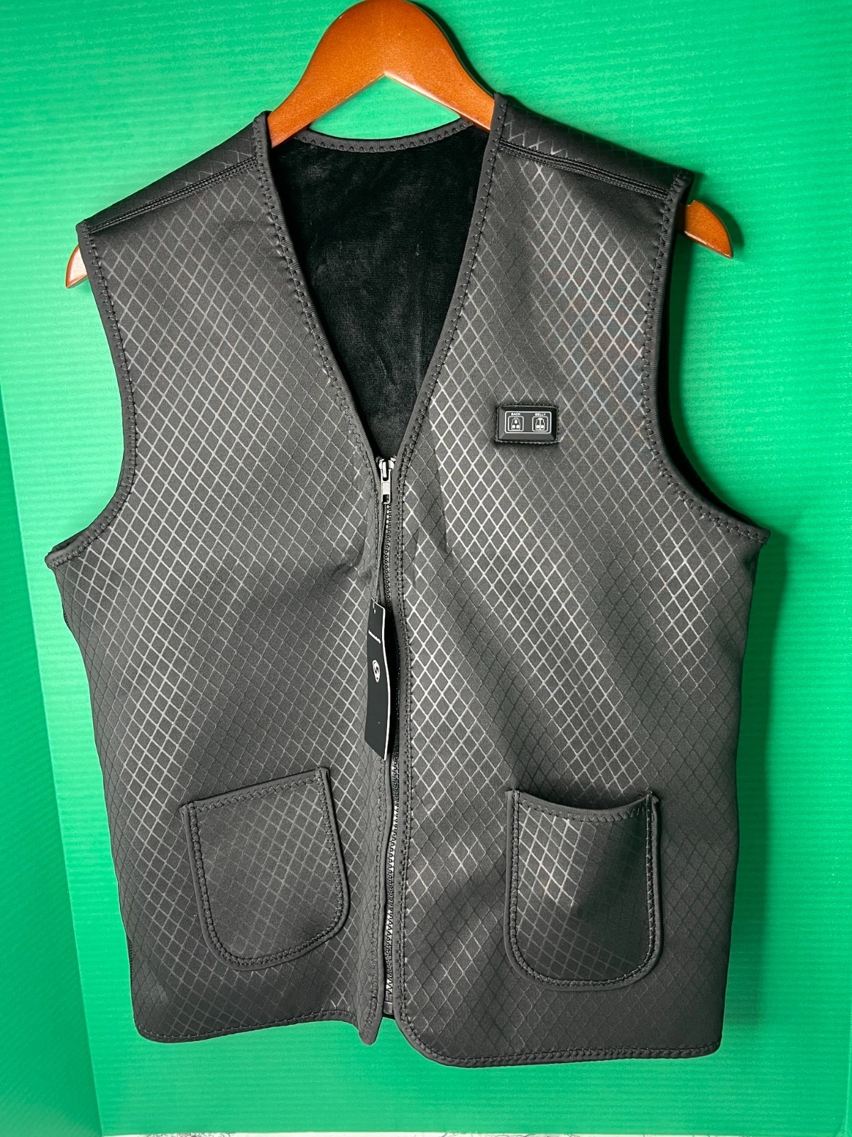 Shaalek Smart Electric Heated Vest Medium for Men Women – Back & Belly Heat Zone
