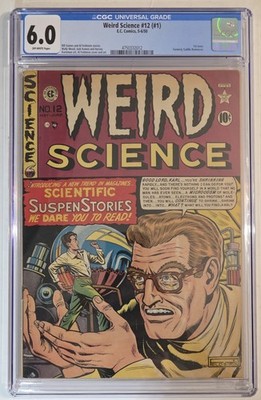 Weird Science #12 (#1) CGC 6.0 1950 Al Feldstein, Pre-Code Golden Age Horror
