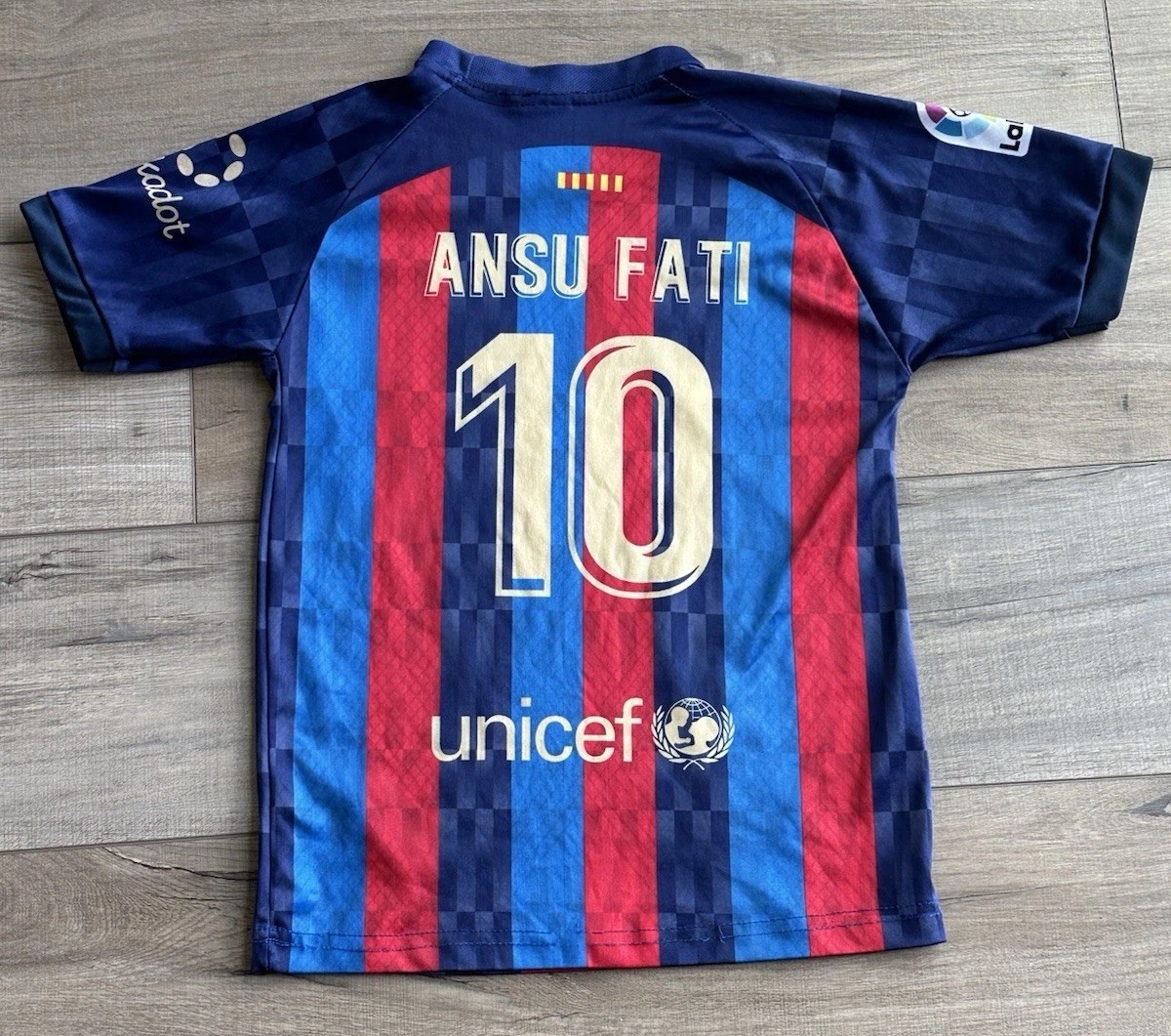 Nike FC Barcelona Ansu Fati #10 Jersey Youth XS Soccer Kit Barca