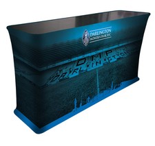 Large Rectangle Portable Fabric display Promotion Kiosk Exhibition Counter 