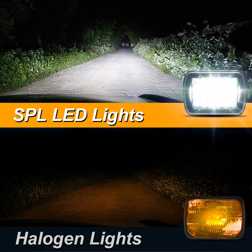 For Freightliner MT-35 MT-45 MT-55 Stepvan DOT 5x7" LED Headlight Hi Lo Beam DRL - Imagem 2 de 4